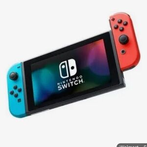 Nintendo Switch Handheld Console - Bright Red and Blue